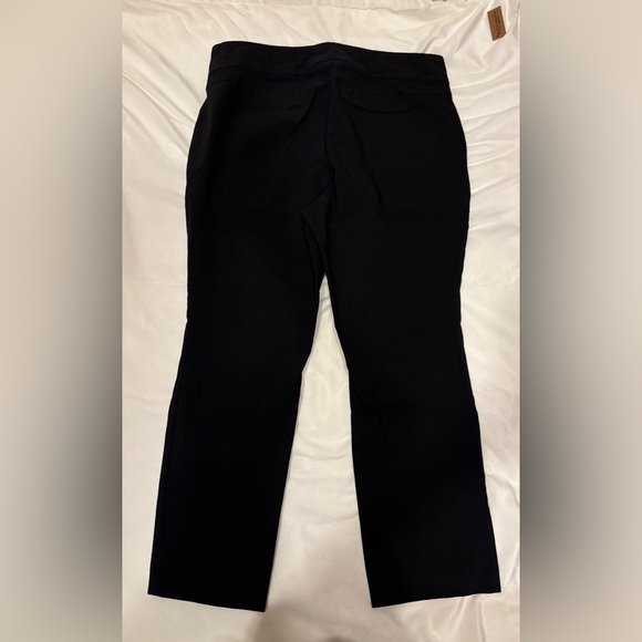 Torrid Black Straight Leg Pants with Stretch Waistband - Picture 3 of 7